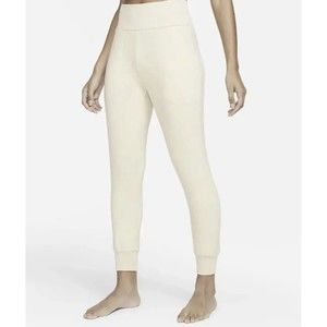 Nike Yoga Flow Women's 7/8 Pants Oatmeal Heather Size Medium $70. DB4480-141